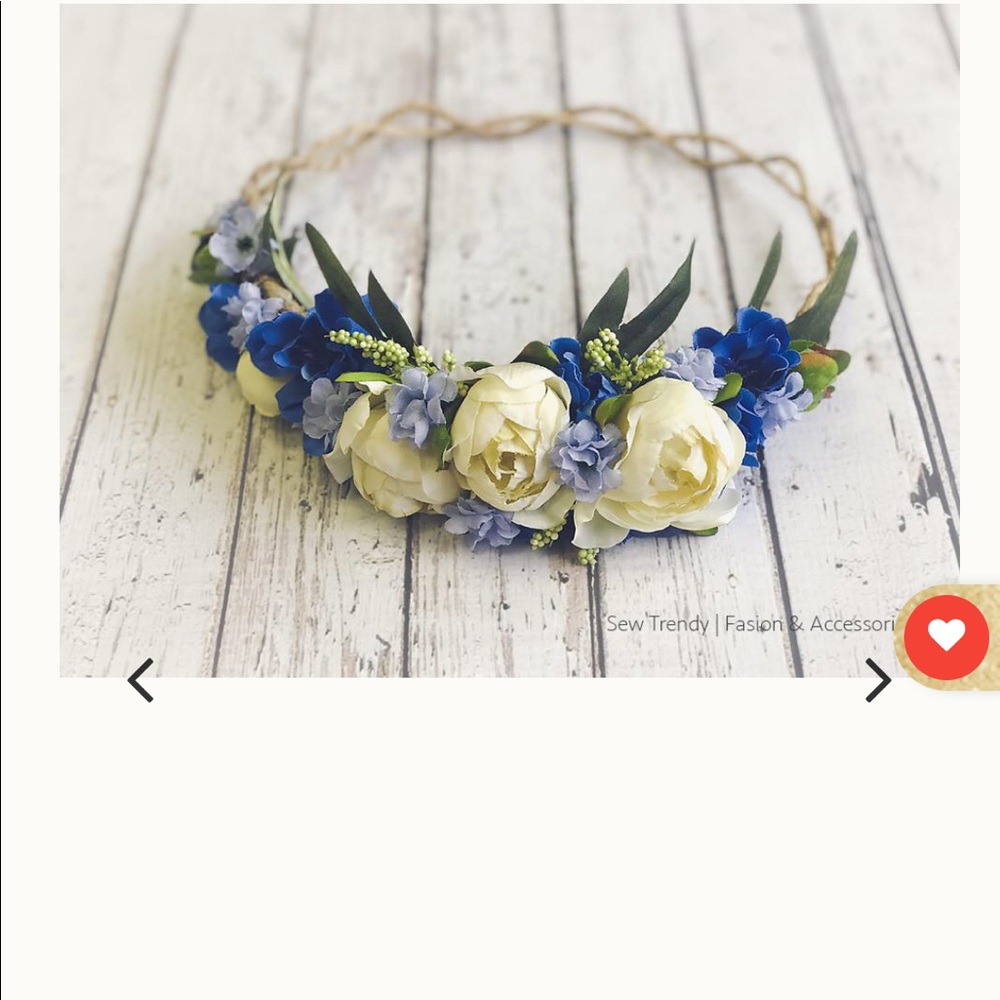 Matching Flower Crown with Maternity Dress
